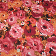 Tissu gabardine coton imprimée fleuri Vintage : tons estivaux ou tons automnaux - OEKO-TEX STANDARD 100 - tissuspipi.com