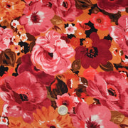 Tissu gabardine coton imprimée fleuri Vintage : tons estivaux ou tons automnaux - OEKO-TEX STANDARD 100 - tissuspipi.com