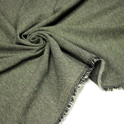 Tissu lainage faux - uni vert amande & noir - Fabrication italienne - tissuspipi.com
