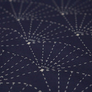 Tissu cotonnade motif japonais SASHIKO & SENSU – Bleu indigo & écru - tissuspipi.com