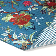 Tissu matelassé coton indien, motif traditionnel floral : nombreuses couleurs et fleuris au choix! - tissuspipi.com