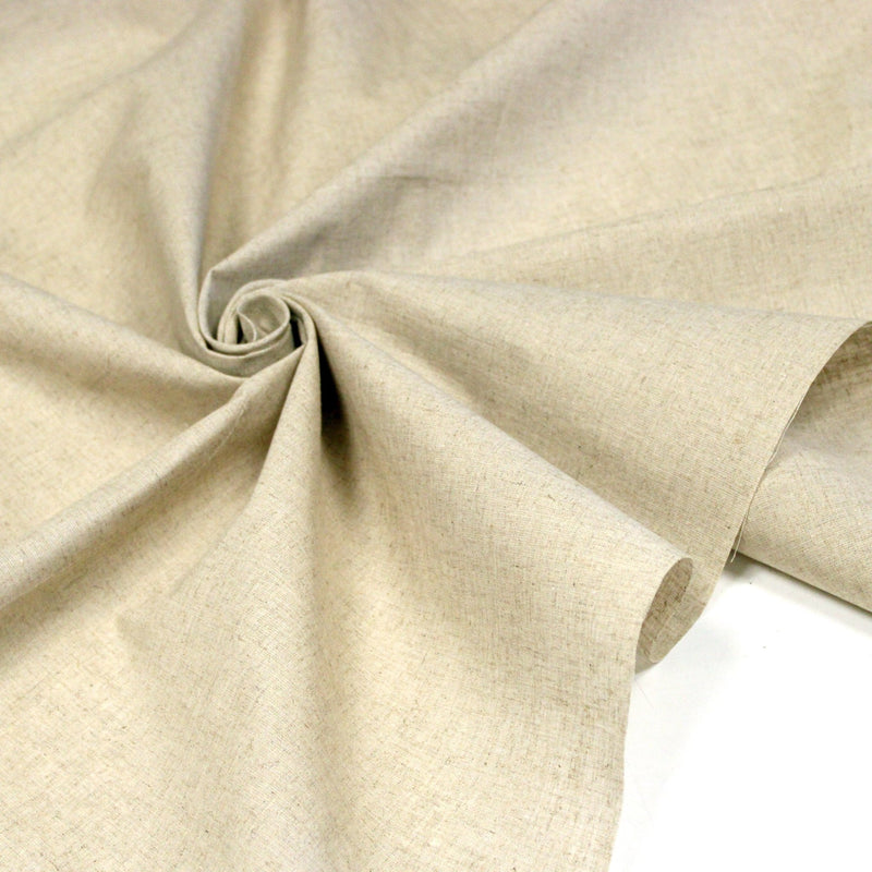 Tissu METIS LIN COTON couleur lin naturel - tissuspipi.com