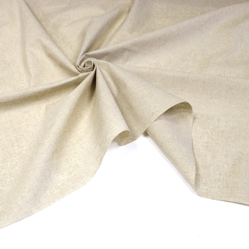 Tissu METIS LIN COTON couleur lin naturel - tissuspipi.com