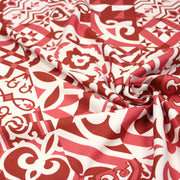 Tissu gabardine coton imprimée motif carreaux de faïence azulejos modernes, trois couleurs dispos - STANDARD 100 OEKO - TEX - tissuspipi.com