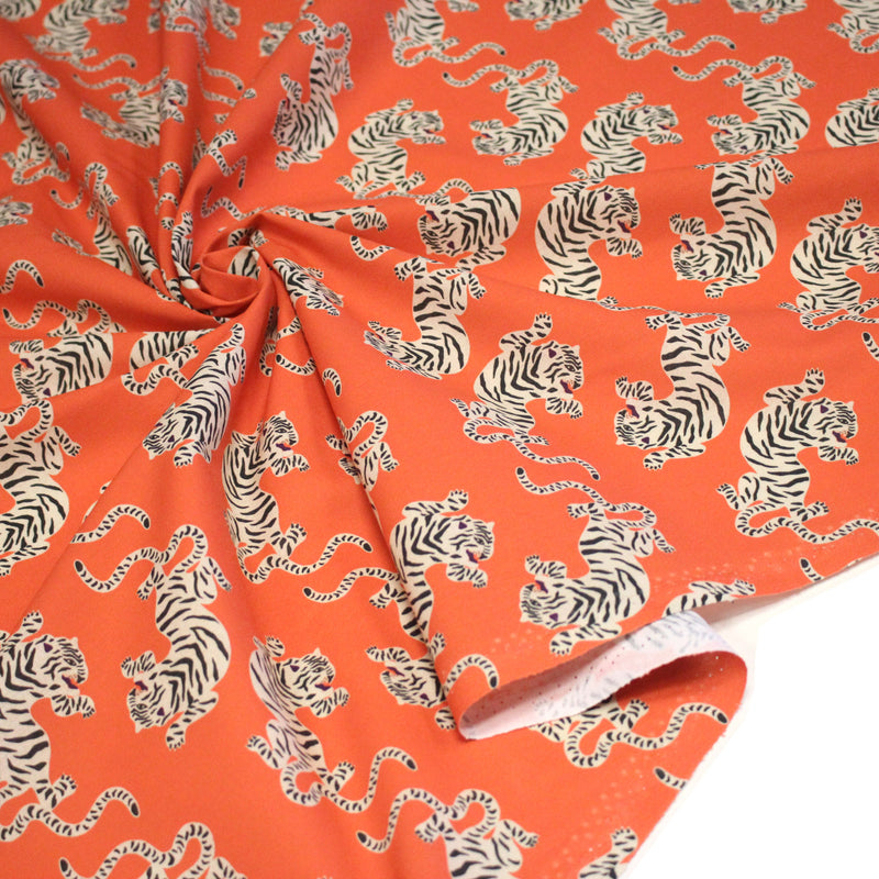 Tissu cotonnade TIGRUS BENGALIS, nombreuses couleurs - OEKO - TEX STANDARD 100 - STUDIO ALBERTUS - tissuspipi.com