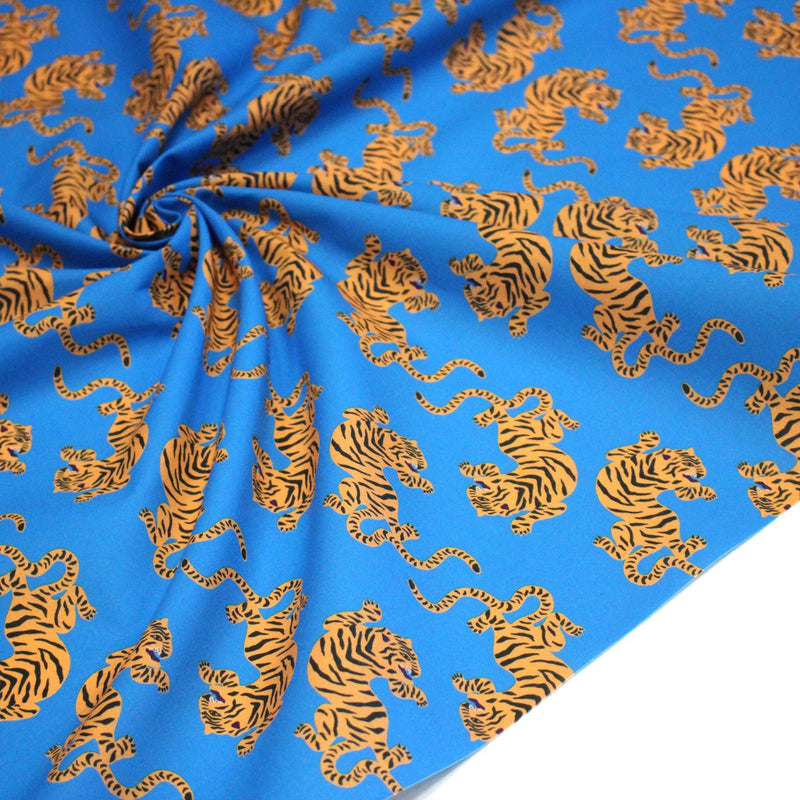 Tissu cotonnade TIGRUS BENGALIS, nombreuses couleurs - OEKO - TEX STANDARD 100 - STUDIO ALBERTUS - tissuspipi.com