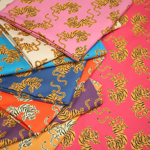 Tissu cotonnade TIGRUS BENGALIS, nombreuses couleurs - OEKO - TEX STANDARD 100 - STUDIO ALBERTUS - tissuspipi.com