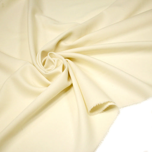 Tissu draperie de laine écru uni - Fabrication française - tissuspipi.com