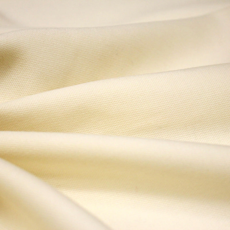 Tissu draperie de laine écru uni - Fabrication française - tissuspipi.com