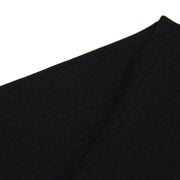 Tissu polylaine tissé chevrons noir - Fabrication française - tissuspipi.com