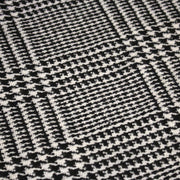 Tissu lainage à grands carreaux & pied de coq noirs et blancs - Fabrication italienne - tissuspipi.com