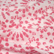 Tissu coton block print rose pâle aux fleurs rose fuchsia - MADE IN INDIA - tissuspipi.com