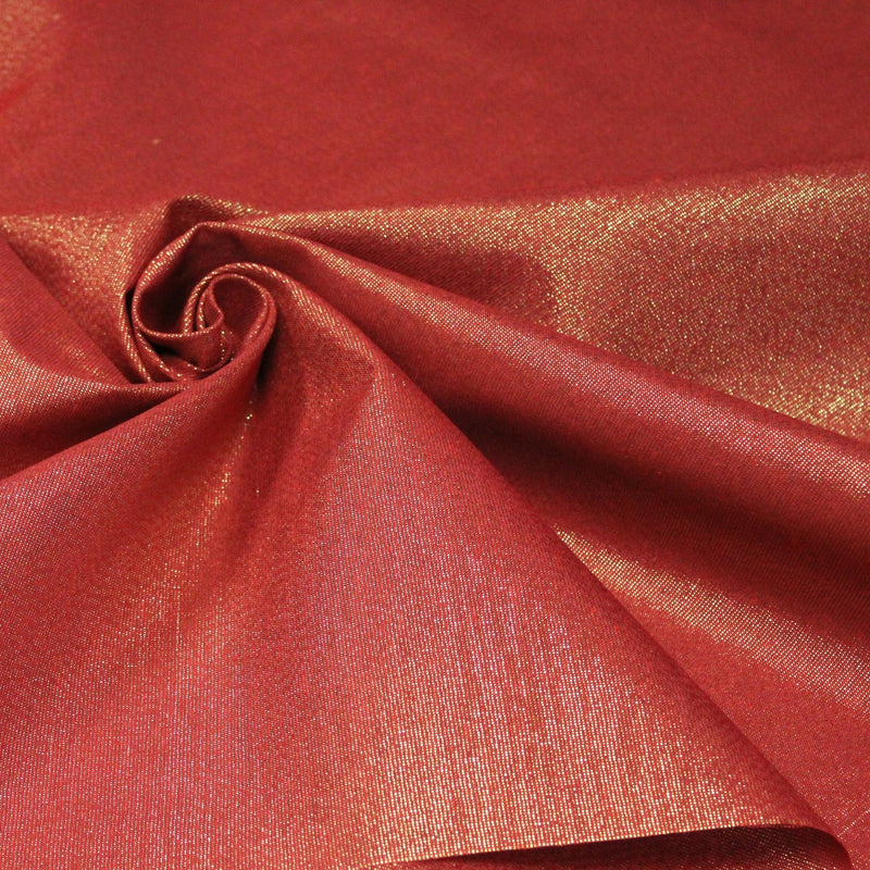 Tissu LUREX DE NOËL : rouge or, vertor , blanc argent, écru or - Petite et grande largeur ! - tissuspipi.com