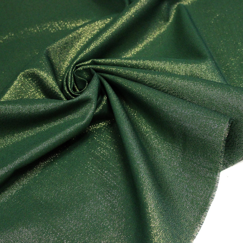 Tissu LUREX DE NOËL : rouge or, vertor , blanc argent, écru or - Petite et grande largeur ! - tissuspipi.com