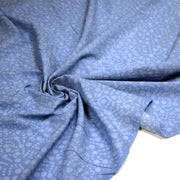 Tissu coton block print bleu aux pois bleu ciel - MADE IN INDIA - tissuspipi.com