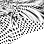 Tissu coton blanc à pois noirs 6mm - COLLECTION POLKA DOT - tissuspipi.com