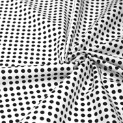Tissu coton blanc à pois noirs 6mm - COLLECTION POLKA DOT - tissuspipi.com