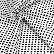 Tissu coton blanc à pois noirs 6mm - COLLECTION POLKA DOT - tissuspipi.com