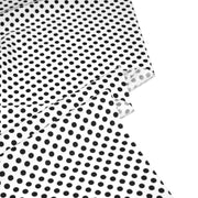 Tissu coton blanc à pois noirs 6mm - COLLECTION POLKA DOT - tissuspipi.com
