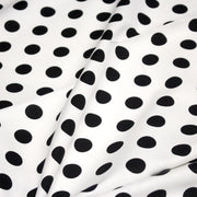 Tissu coton blanc à pois noirs 18mm - COLLECTION POLKA DOT - tissuspipi.com