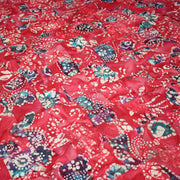 Tissu coton block print patchwork de motifs indiens, tons rose fuchsia, bleu, blanc - MADE IN INDIA - tissuspipi.com