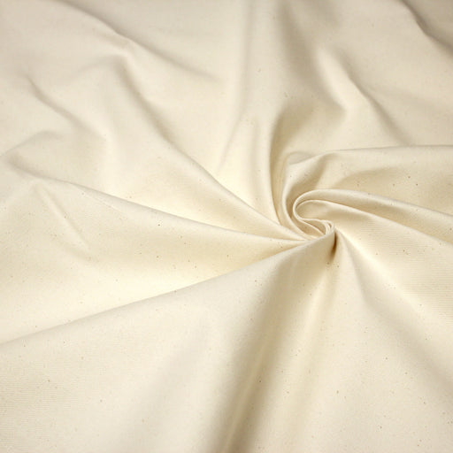 Tissu coton écru grande largeur 280cm et 280gr/m2 : idéal pour tentures et nappes ! - tissuspipi.com
