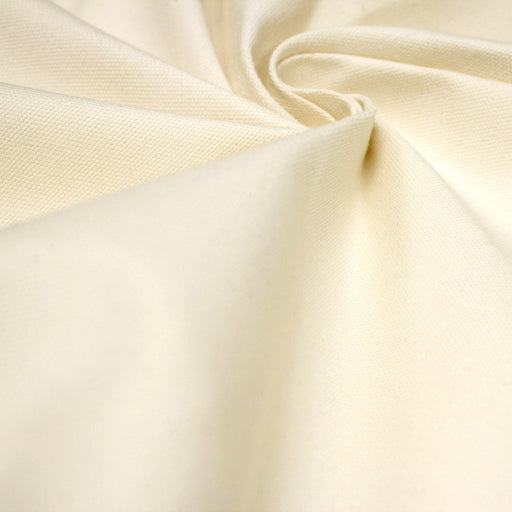 Tissu coton écru grande largeur 280cm et 280gr/m2 : idéal pour tentures et nappes ! - tissuspipi.com
