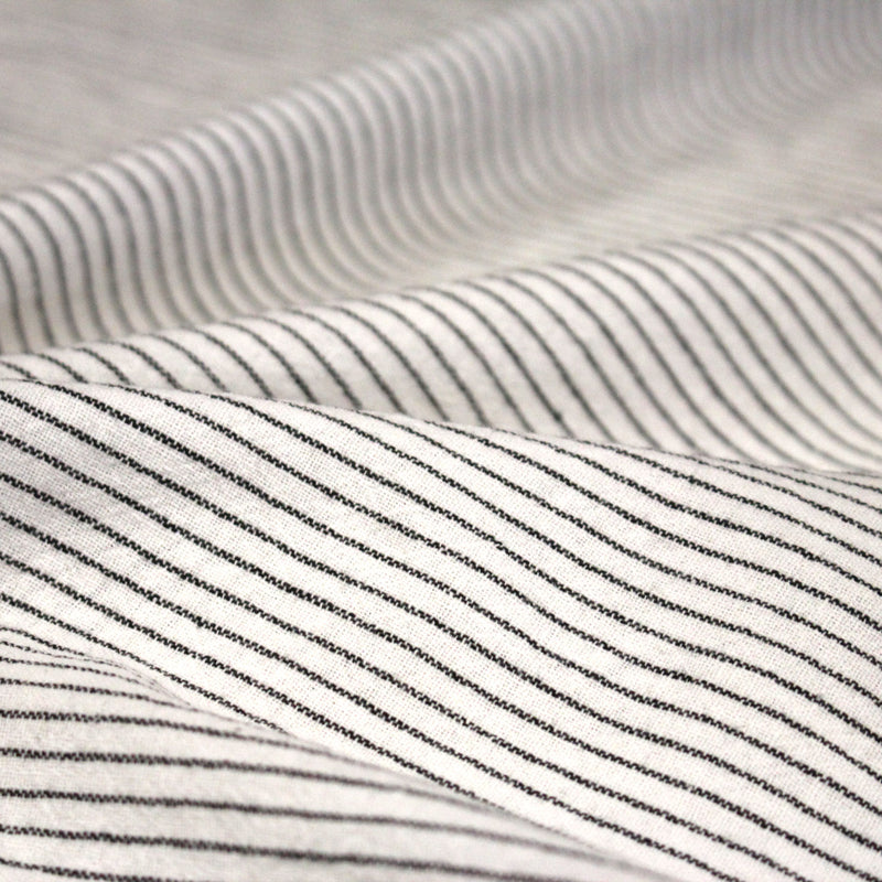 Tissu coton tissé rayé fines rayures : nombreuses couleurs - OEKO - TEX - tissuspipi.com
