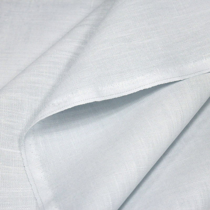 Tissu lin enduit : bleu de Jouy, gris blanc - OEKO - TEX - tissuspipi.com