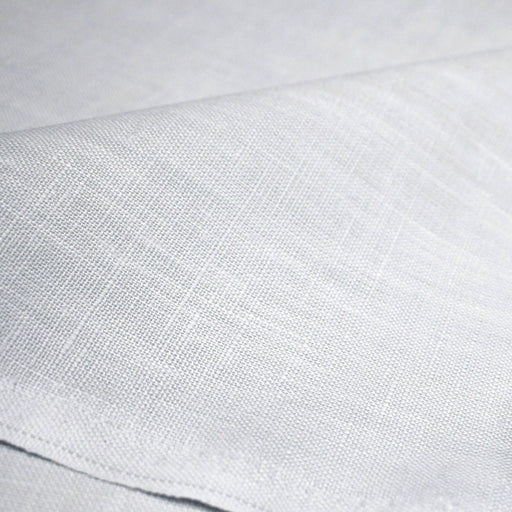 Tissu lin enduit : bleu de Jouy, gris blanc - OEKO - TEX - tissuspipi.com