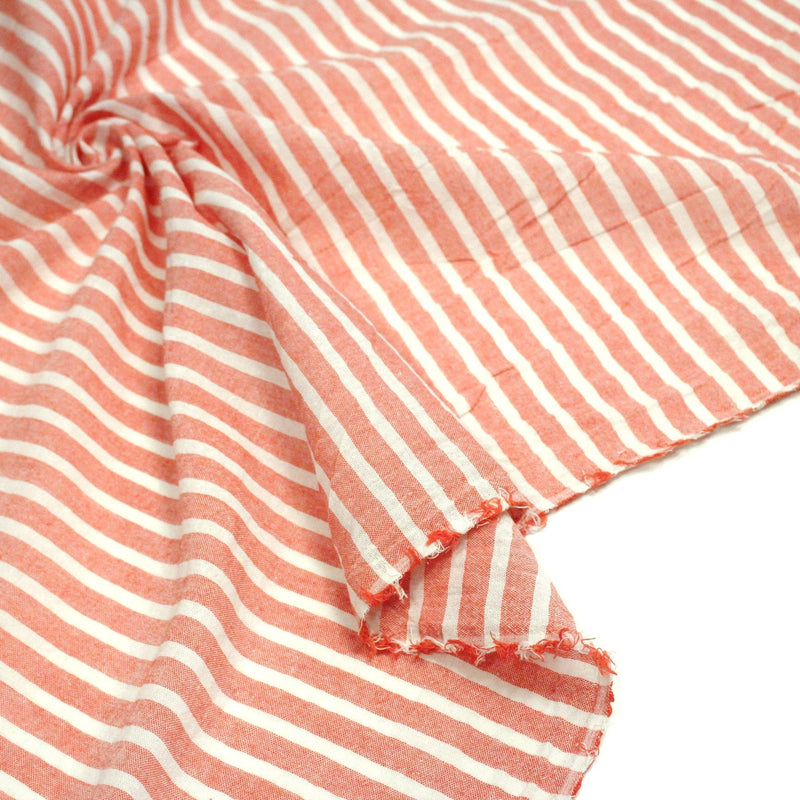 Tissu coton tissé rayé larges rayures 10mm : nombreuses couleurs ! - OEKO - TEX - tissuspipi.com