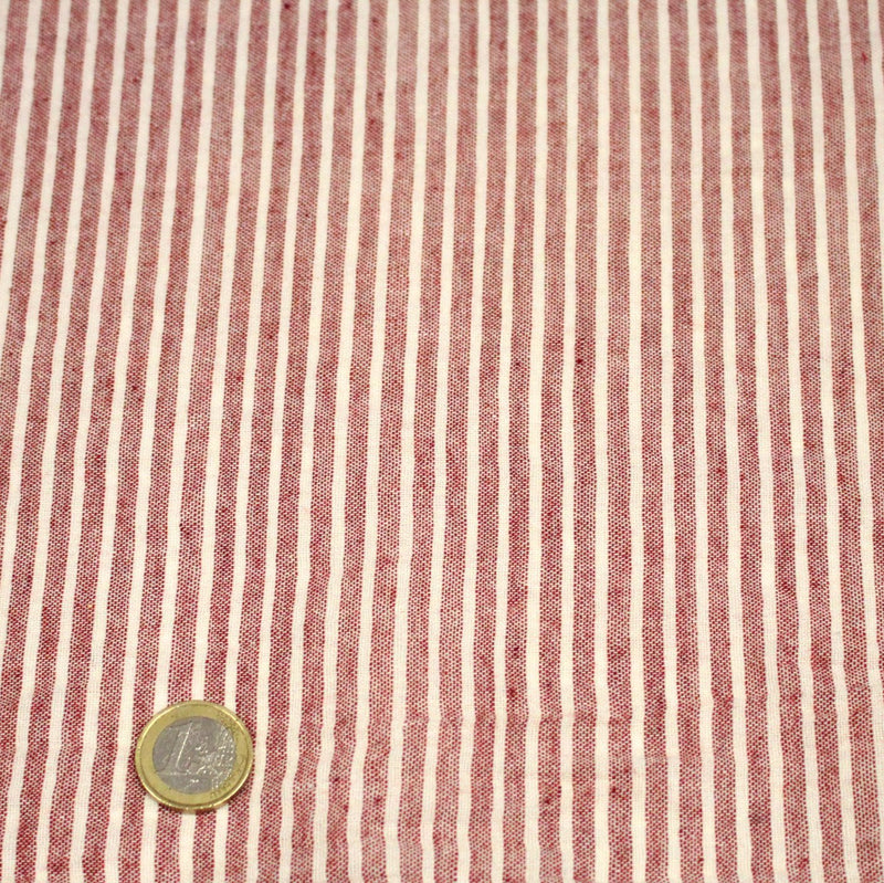 Tissu coton tissé rayé 5mm : nombreuses couleurs ! OEKO - TEX - tissuspipi.com