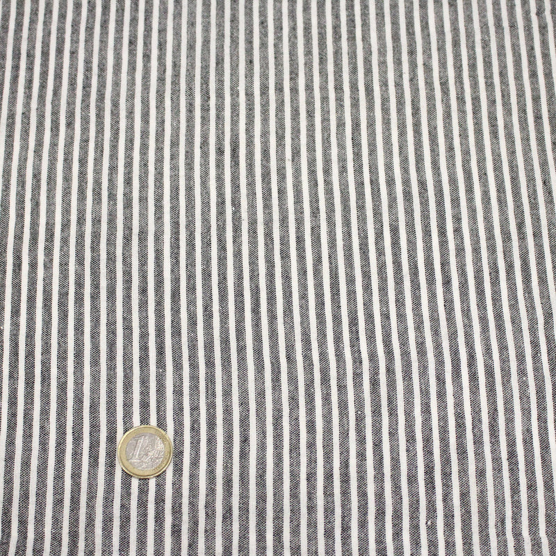 Tissu coton tissé rayé 5mm : nombreuses couleurs ! OEKO - TEX - tissuspipi.com
