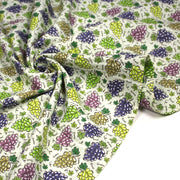 Tissu popeline coton Les grappes de raisin, collection SICILIA - tissuspipi.com