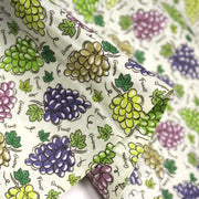 Tissu popeline coton Les grappes de raisin, collection SICILIA - tissuspipi.com