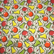 Tissu popeline coton Pommes et poires, collection SICILIA - tissuspipi.com