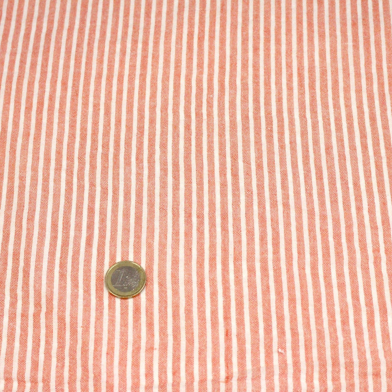 Tissu coton tissé rayé 5mm : nombreuses couleurs ! OEKO - TEX - tissuspipi.com