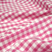 Tissu cotonnade VICHY rose fuchsia & blancs, carreaux 8mm - tissuspipi.com