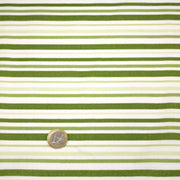 Tissu cotonnade aux rayures vertes et blanches - tissuspipi.com