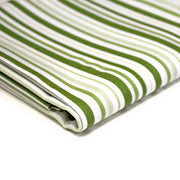 Tissu cotonnade aux rayures vertes et blanches - tissuspipi.com