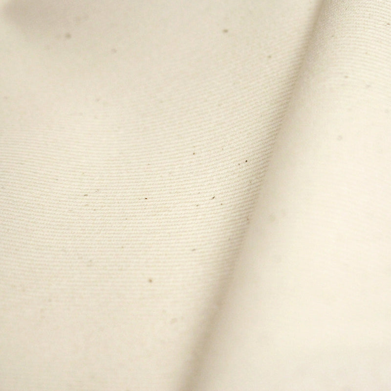 Tissu Gabardine coton élasthanne écru uni - Fabrication italienne - tissuspipi.com