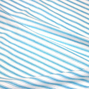 Tissu cotonnade aux rayures blanches & bleu turquoise - tissuspipi.com
