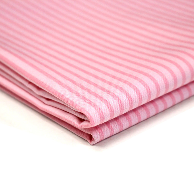 Tissu cotonnade aux rayures roses - tissuspipi.com