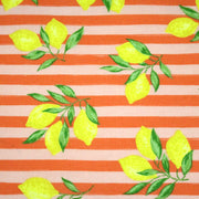 Tissu cotonnade RAYURES et CITRONS : 3 couleurs disponibles - COLLECTION SICILIA - OEKO - TEX STANDARD 100 - tissuspipi.com