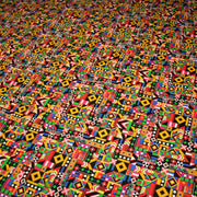 Tissu cotonnade motif WAX géométrique très coloré - OEKO - TEX STANDARD 100 - tissuspipi.com