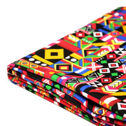 Tissu cotonnade motif WAX géométrique très coloré - OEKO - TEX STANDARD 100 - tissuspipi.com
