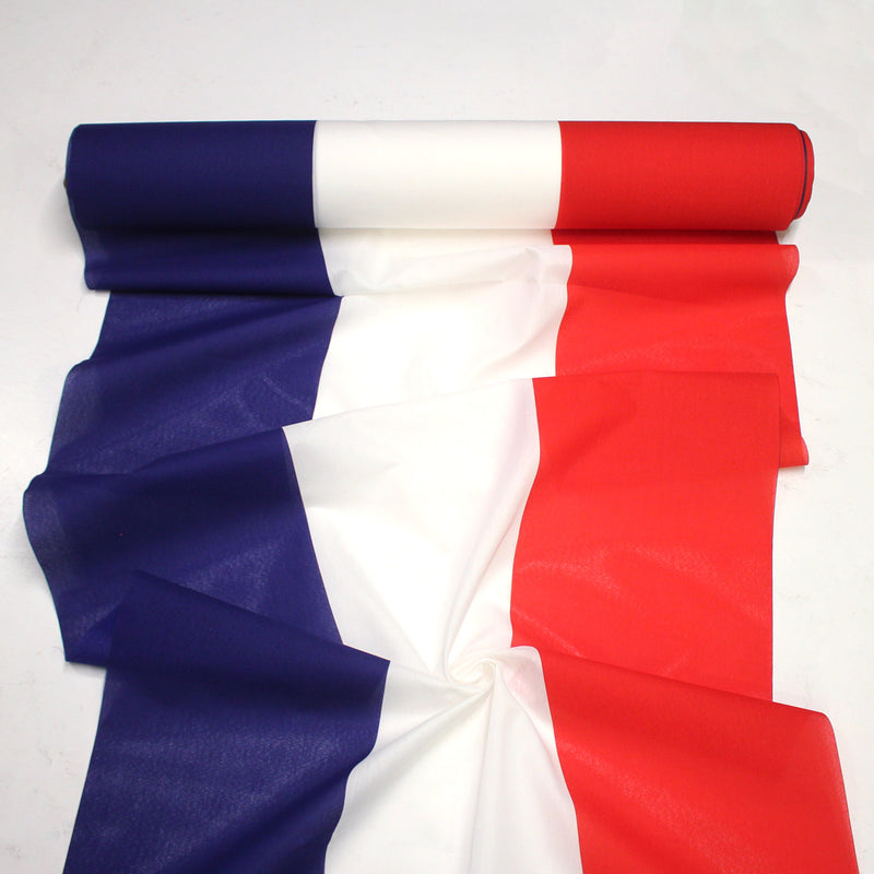Tissu Drapeau français au mètre - Drapeau France, 80cm de large - tissuspipi.com