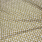 Tissu cotonnade fleurs japonaises géométriques : bleu, jaune, vert, rouge - OEKO - TEX - tissuspipi.com