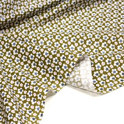 Tissu cotonnade fleurs japonaises géométriques : bleu, jaune, vert, rouge - OEKO - TEX - tissuspipi.com