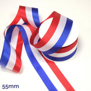 Ruban tricolore français bleu blanc rouge pour médailles, inaugurations et écharpes tricolores - tissuspipi.com